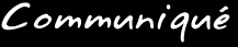 Communiqu�
