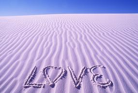 I flew all the way to Australia to write this in the sand for you!