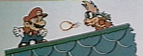 Iggy attacking Mario