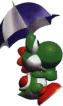 This one has a strong attachment to its umbrella!