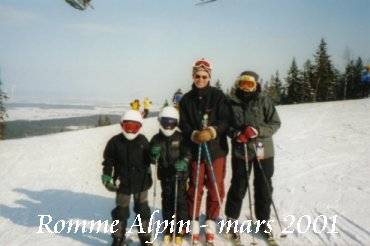 Jag, Robin, morbror Micke och mamma. Fredde hamnade bakom kameran