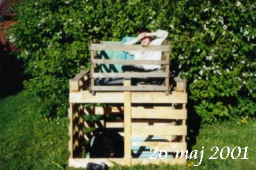 Hemmabygge... Fredriks mamma Inger undrade om det beh�vs bygglov :-)