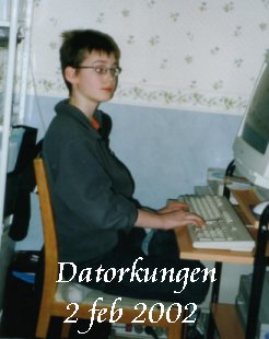 Jag �r datorkungen, s� jag kan inte sl�ppa sk�rmen �ven om det fotas...