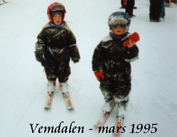 1:a skidresan skedde till Vemdalen
