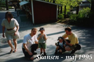 P� Skansen med Robin, mamma, Fredde och Christer
