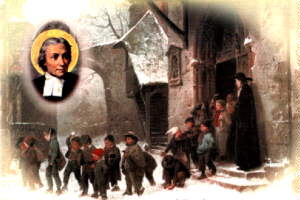 Los ni�os salen de la escuela de La Salle