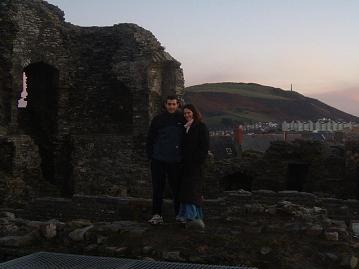 Yo en las ruinas del castillo de Abery