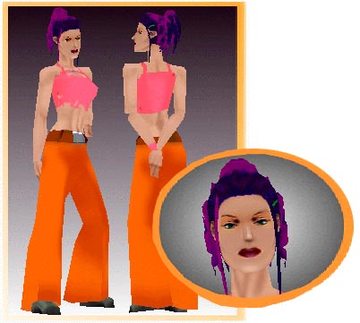 Hair mesh by Daboo, body mesh by Brude. Pose by Daboo
