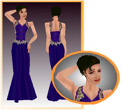 Body mesh by Maxis, Head mesh by SimSkins, poses by Desdemona