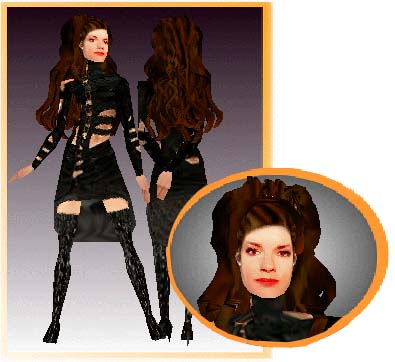hair mesh by Sim Sketches, body mesh by Jerome, Poses by Sim Skins