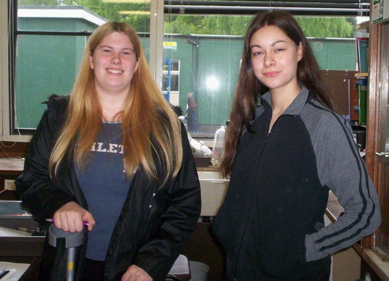 Sophie Nichols and Katherine (6th Form)