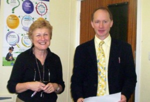 Mrs Williams and Mr Clark