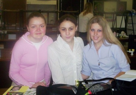 Elizabeth Spiers, Zara Waters and Louise Ellis