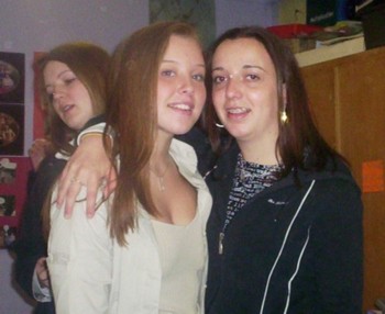Gemma Casper, Naomi Bisland and Felicity Smith`s head coming out of Gemma`s neck