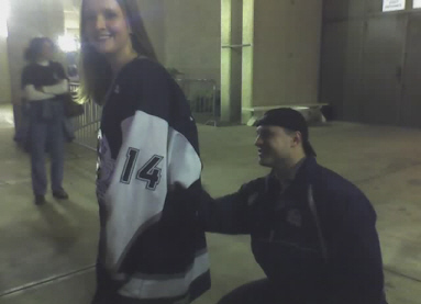 Ice Pilots #14 Chris St. Jacques signing my game-worn jersey