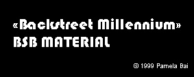 �Backstreet Millennium� � 1999 Pamela Bai