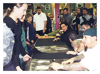 Fieldy and a girl that looks like Lyndsie