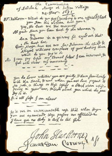 Examination of Rebecca Nurse