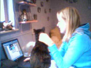 Laura op de camcamcam