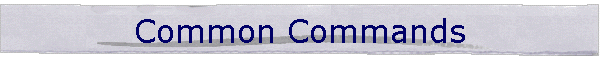 Common Commands
