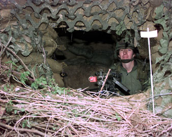 Standing guard during NATO Tac Eval