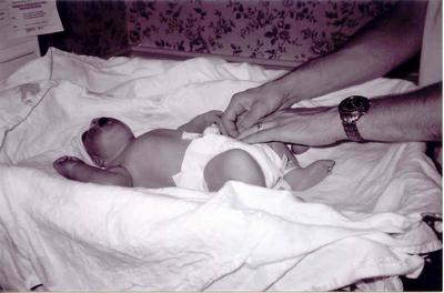 Faith's First Diaper