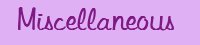 Miscellaneous Sites