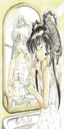 Yohko and a cute kitty cat!