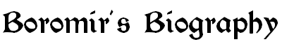 About Boromir