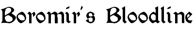 About Boromir's ancestors
