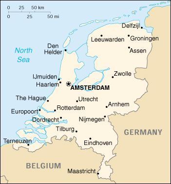 Map of the Netherlands