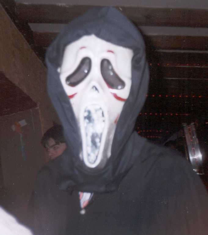 Neil in his I am going to kill you outfit. Whats your favourite scary movie?