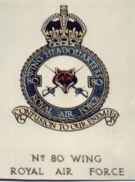 No. 80 (Signals) Wing Crest (Crown Copyright)