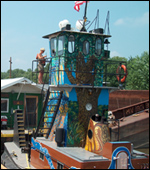 tug and house barge