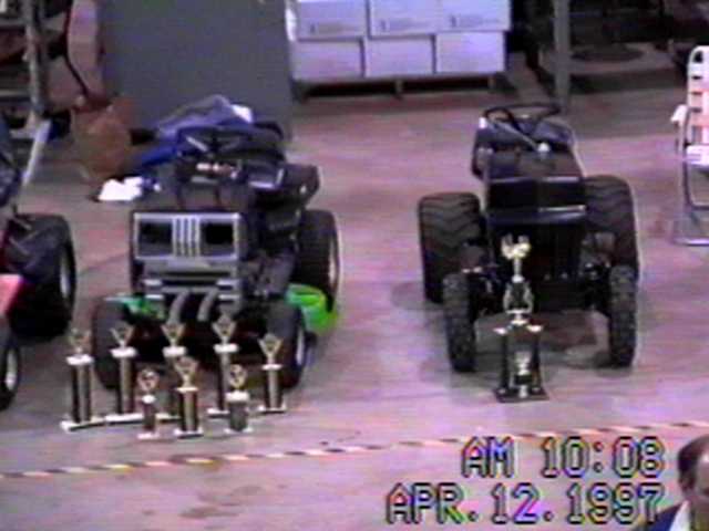 GRAVE DIGGER AND ONE BAD MUDDER LAWNMOWERS