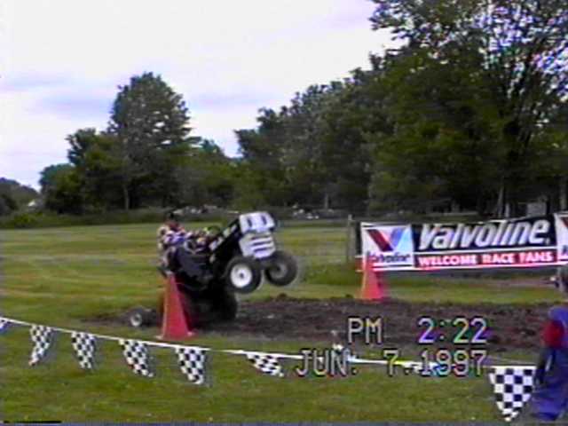 JED COMBS DOING A WHEELIE ON MOLE MAN