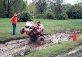 JIM MILLER DOING A KILLER WHEELIE ON OL' POSSUM