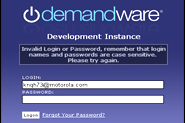 Demandware - Development Instance