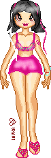 Con mi bikini estilo hawaiano, aunque no quedo como keria. / my hawaian swim suit