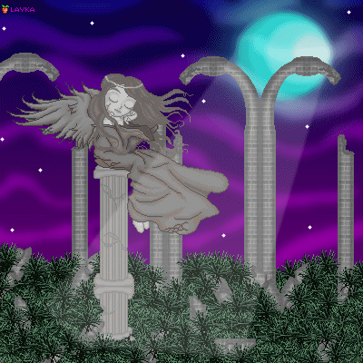 Se supone que es el angel de la luna /it's suposed that is the moon angel ^^