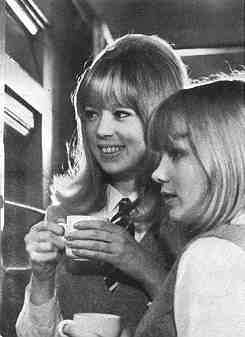 Pattie and her sister Jenny on the set of AHDN