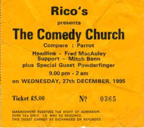 comedy church ticket