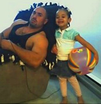 My Nephew Abe with my Great-Neice Kemora