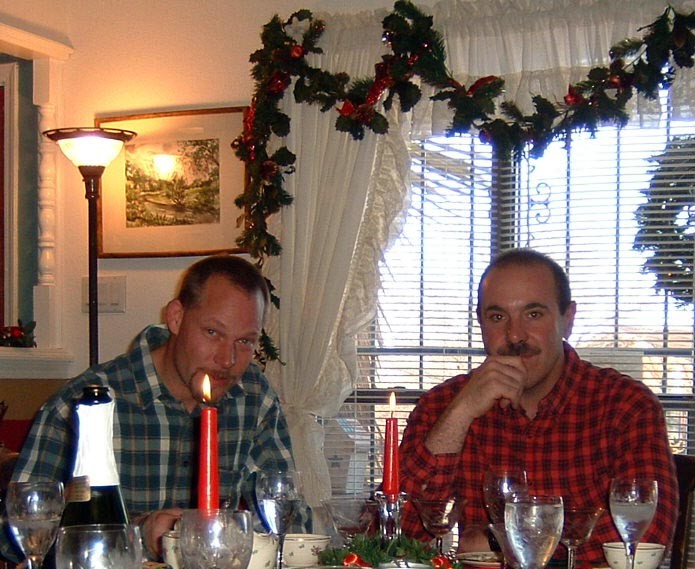 Mike and John, Christmas 2004