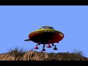 An Esmer Shuttle Taking Off from Desert Island