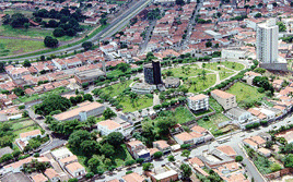 Vista a�rea da Prefeitura
