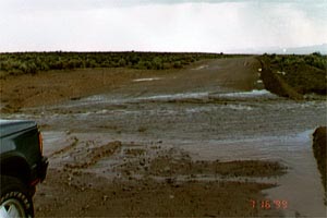 Where has the road gone