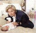 Glynis Barber with her son, Alexander