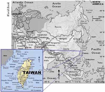 Map of Taiwan