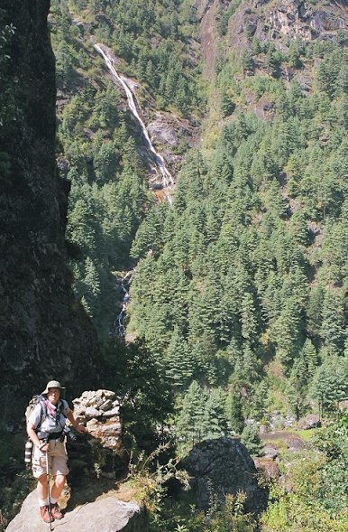 Me on the trail to Namche Bazaar